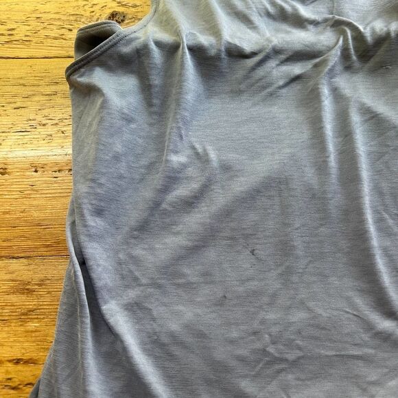 Athleta Girl XL Pale Blue / Purple Double Layered Tank Top Athletic *Flawed* - Picture 8 of 9